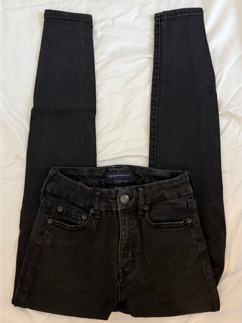 Aeropostale Black High-Rise Curvy Jegging